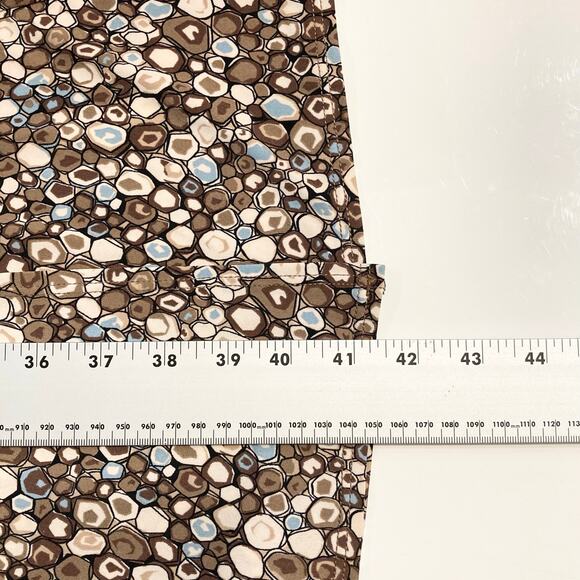 NWOT BCBGMAXAZRIA Dress L Brown Geometric-Print Faux-Wrap Tie Stretch Multicolor - Picture 15 of 16